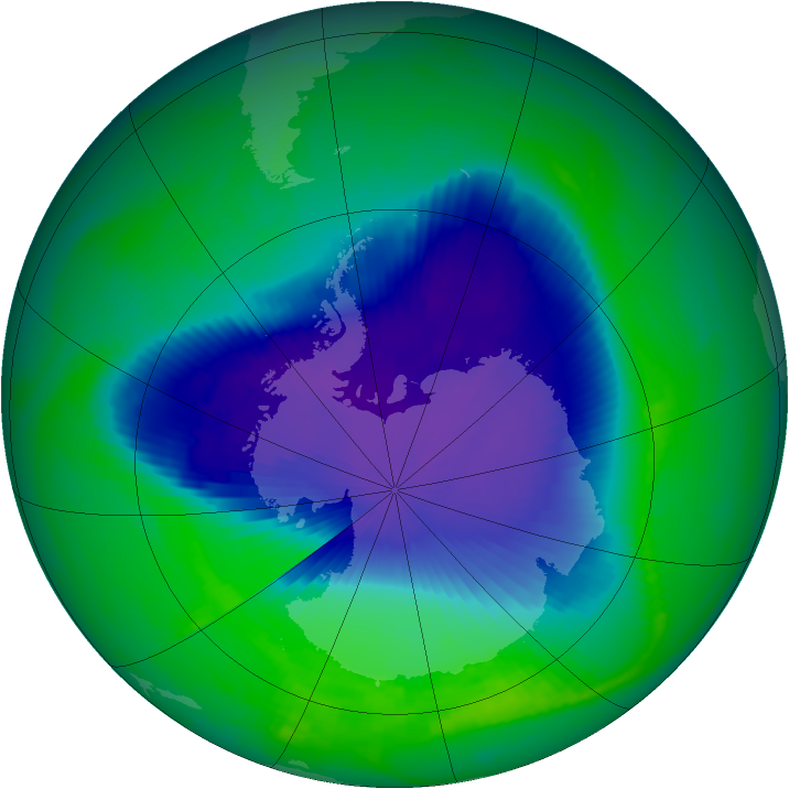 Ozone Map 1998-11-08